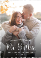 Mr & Mrs (Shaped Cut) Front