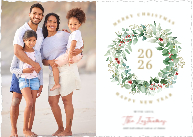 Wreath Greetings (Shaped Cut) Front