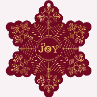 Frosty Snowflake-Foil Effect Front