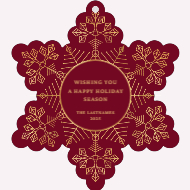Frosty Snowflake-Foil Effect Back