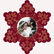 Frosty Snowflake-Foil Effect Front