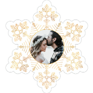 Frosty Snowflake-Foil Effect Front