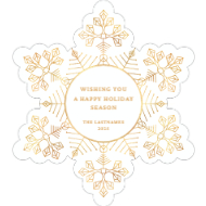 Frosty Snowflake-Foil Effect Back