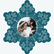 Frosty Snowflake-Foil Effect Front