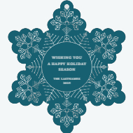 Frosty Snowflake-Foil Effect Back