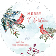 Winter Cardinals Front