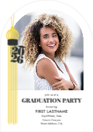 Grand Tassel, White (Invitation) Front