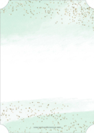 Paint and Glitter (Shaped Cut) Back