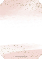 Paint and Glitter (Shaped Cut) Back