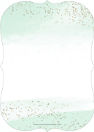 Paint and Glitter  (Shaped Cut) Back