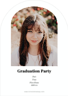 Gleaming Grad (Shaped Cut) Back