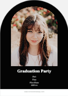 Gleaming Grad (Shaped Cut) Back