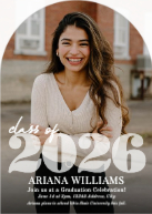 Gleaming Grad, Invitation (Shaped Cut) Front