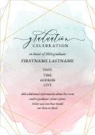 Gleaming Watercolor (Shaped Cut) Front