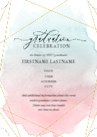 Gleaming Watercolor (Shaped Cut) Front