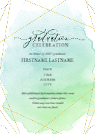 Gleaming Watercolor (Shaped Cut) Front