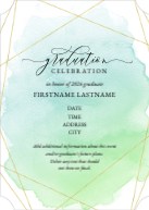 Gleaming Watercolor (Shaped Cut) Front