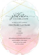 Gleaming Watercolor (Shaped Cut) Front