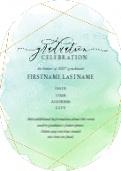 Gleaming Watercolor (Shaped Cut) Front