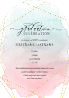 Gleaming Watercolor (Shaped Cut) Front