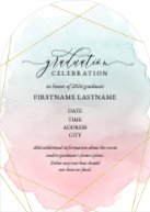 Gleaming Watercolor (Shaped Cut) Front