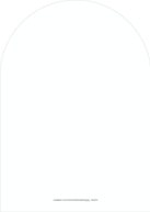 Gleaming Watercolor (Shaped Cut) Back