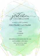 Gleaming Watercolor (Shaped Cut) Front