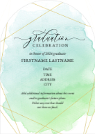 Gleaming Watercolor (Shaped Cut) Front