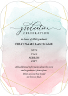 Gleaming Watercolor (Shaped Cut) Front