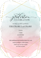Gleaming Watercolor (Shaped Cut) Front