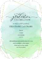 Gleaming Watercolor (Shaped Cut) Front