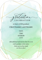 Gleaming Watercolor (Shaped Cut) Front