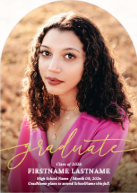 Scripted Graduate (Shaped Cut) Front