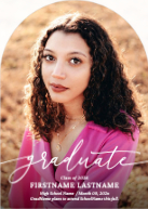 Scripted Graduate (Shaped Cut) Front