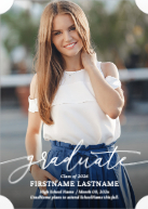 Scripted Graduate (Shaped Cut) Front