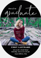 Script Graduate (Shaped Cut) Front