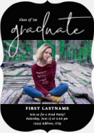 Script Graduate (Shaped Cut) Front