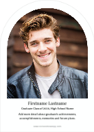 Notched Graduate (Shaped Cut) Back