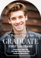 Notched Graduate (Shaped Cut) Front