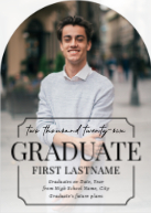 Notched Graduate (Shaped Cut) Front