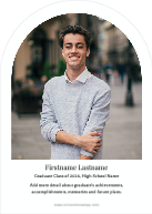 Notched Graduate (Shaped Cut) Back