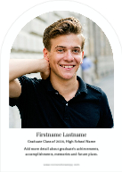 Notched Graduate, Gold (Shaped Cut) Back