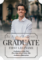 Notched Graduate (Shaped Cut) Front