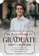 Notched Graduate (Shaped Cut) Front