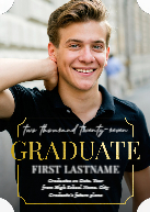 Notched Graduate, Gold (Shaped Cut) Front