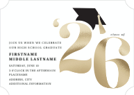 Scholarly Year (Shaped Cut) Front