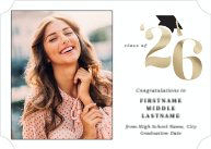 Scholarly Year, Announcement (Shaped Cut) Front