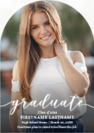 Styled Graduate (Shaped Cut) Front