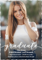 Styled Graduate (Shaped Cut) Front