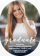 Styled Graduate (Shaped Cut) Front